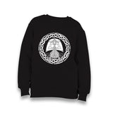 A Viking Longship in a Celtic Knot Kid's Black Sweatshirt - Premium  from W.E.N.S. WIND - Just 7990! Shop now at W.E.N.S. WIND