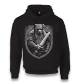 Bear Dressed as a Viking with a Sword Unisex Black Hoodie - Premium  from W.E.N.S. WIND - Just 11990! Shop now at W.E.N.S. WIND