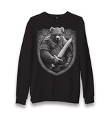 Bear Dressed as a Viking with a Sword Unisex Black Sweatshirt - Premium  from W.E.N.S. WIND - Just 10990! Shop now at W.E.N.S. WIND