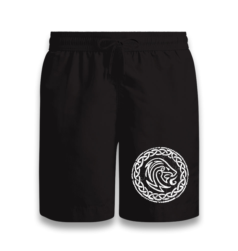 A Viking Symbol Knot Black Shorts - Premium  from W.E.N.S. WIND - Just 7990! Shop now at W.E.N.S. WIND
