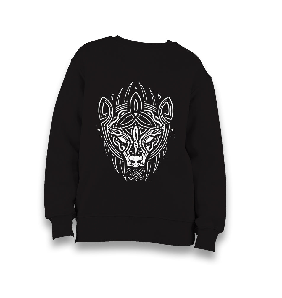 Tribal Viking Bear Kid's Black Sweatshirt - Premium  from W.E.N.S. WIND - Just 7990! Shop now at W.E.N.S. WIND