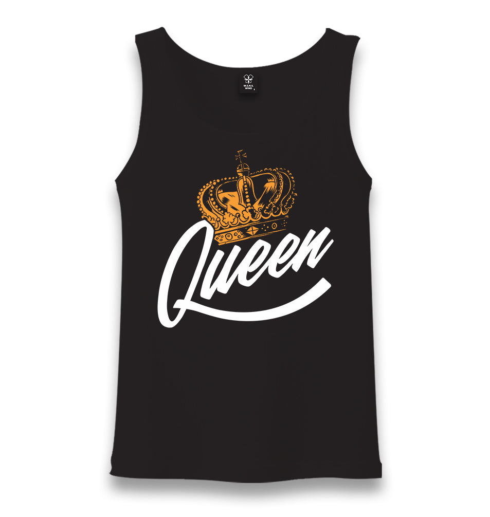 Queen Logo with a Crown Unisex Black Tank Top - Premium  from W.E.N.S. WIND - Just 6490! Shop now at W.E.N.S. WIND