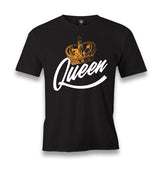 Queen Logo with a Crown Men's Black Tshirt - Premium  from W.E.N.S. WIND - Just 6490! Shop now at W.E.N.S. WIND