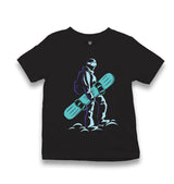 Man Holding Snowboard Kid's Black T-shirt - Premium  from W.E.N.S. WIND - Just 5990! Shop now at W.E.N.S. WIND