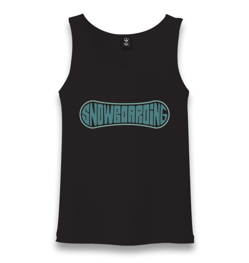 Snowboard as a Logo Unisex Black Tank Top - Premium  from W.E.N.S. WIND - Just 6490! Shop now at W.E.N.S. WIND