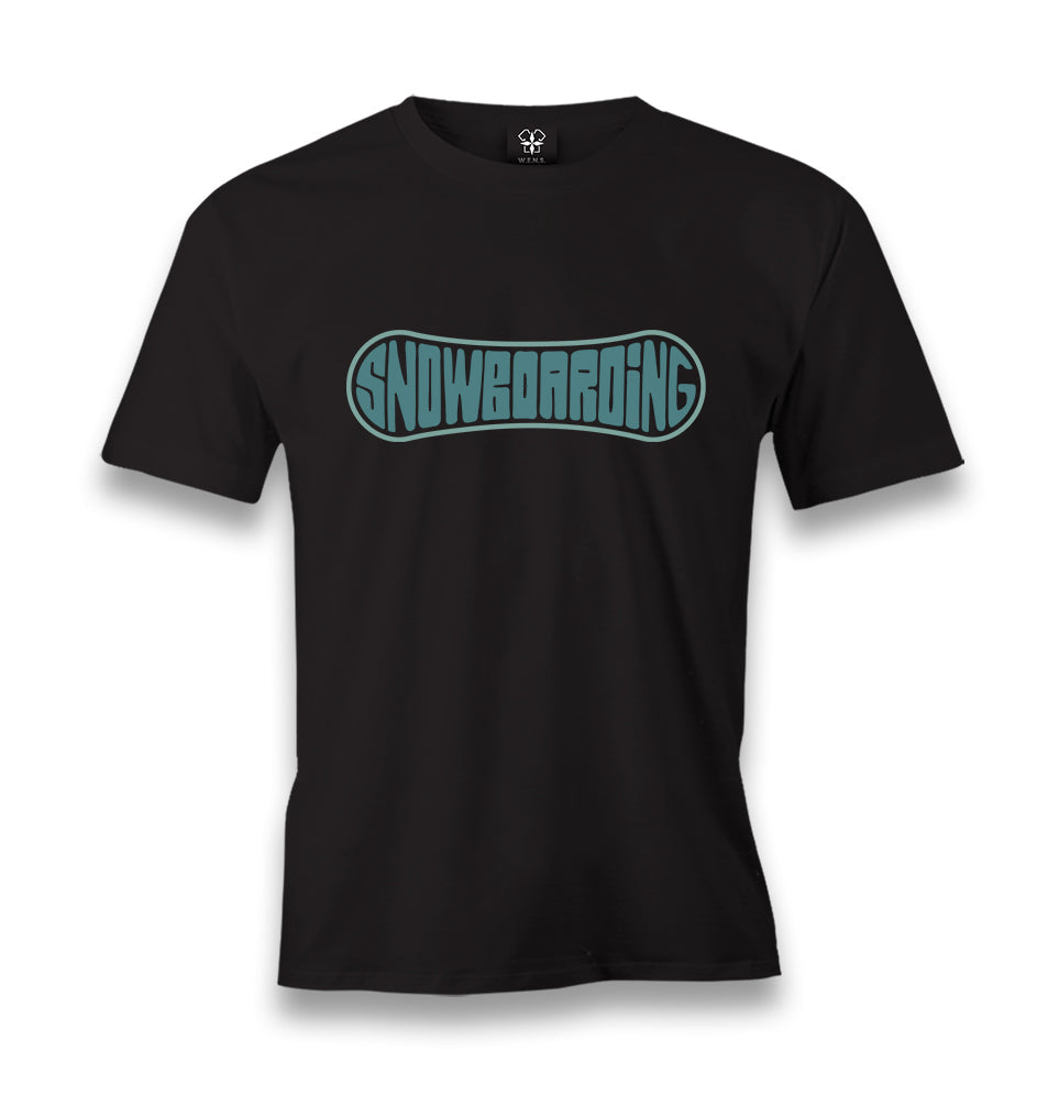 Snowboard as a Logo Men's Black Tshirt - Premium  from W.E.N.S. WIND - Just 6490! Shop now at W.E.N.S. WIND