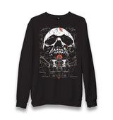 Skull over a Horror House Unisex Black Sweatshirt - Premium  from W.E.N.S. WIND - Just 10990! Shop now at W.E.N.S. WIND