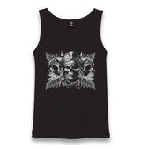 Pirate Skulls Unisex Black Tank Top - Premium  from W.E.N.S. WIND - Just 6490! Shop now at W.E.N.S. WIND