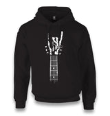 Skeleton Hand Doing Rock Sign on Guitar Unisex Black Hoodie - Premium  from W.E.N.S. WIND - Just 11990! Shop now at W.E.N.S. WIND