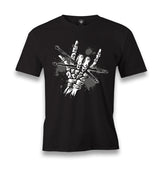 Skeleton Hand Holding Drumsticks Men's Black Tshirt - Premium  from W.E.N.S. WIND - Just 6490! Shop now at W.E.N.S. WIND