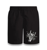 Skeleton Hand Holding Drumsticks Black Shorts - Premium  from W.E.N.S. WIND - Just 7990! Shop now at W.E.N.S. WIND