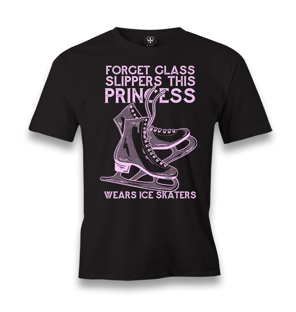 This Princess Wears Ice Skaters Men's Black Tshirt - Premium  from W.E.N.S. WIND - Just 6490! Shop now at W.E.N.S. WIND