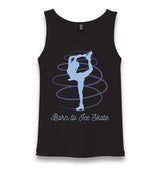 Born to Ice Skate Unisex Black Tank Top - Premium  from W.E.N.S. WIND - Just 6490! Shop now at W.E.N.S. WIND