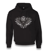 Raven Bird Flying with Open Wings Unisex Black Hoodie - Premium  from W.E.N.S. WIND - Just 11990! Shop now at W.E.N.S. WIND