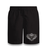 Raven Bird Flying with Open Wings Black Shorts - Premium  from W.E.N.S. WIND - Just 7990! Shop now at W.E.N.S. WIND