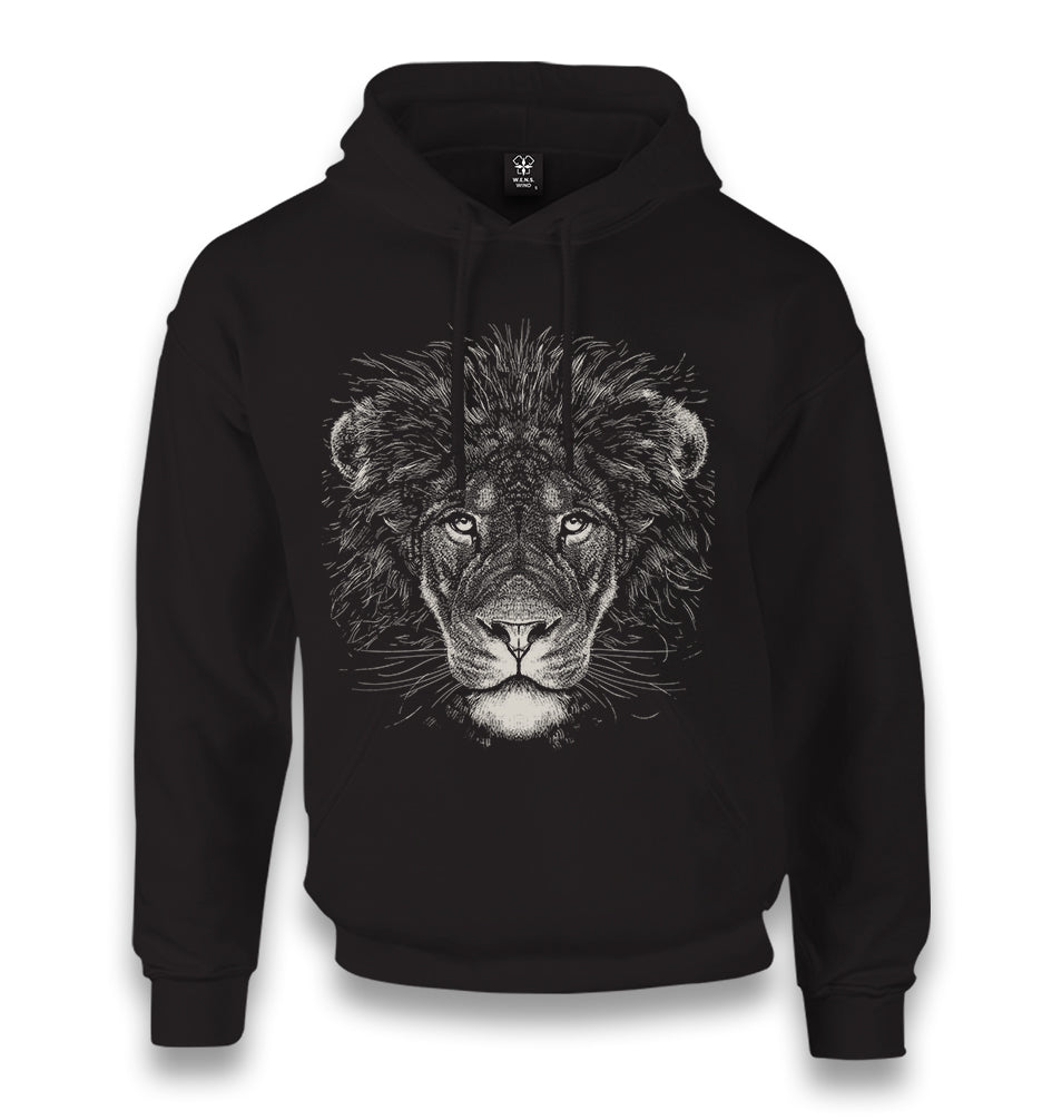 Lion Realistic Unisex Black Hoodie - Premium  from W.E.N.S. WIND - Just 11990! Shop now at W.E.N.S. WIND