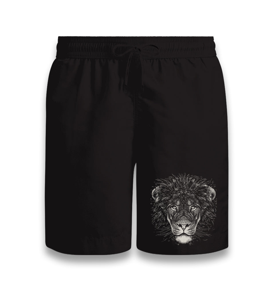 Lion Realistic Black Shorts - Premium  from W.E.N.S. WIND - Just 7990! Shop now at W.E.N.S. WIND