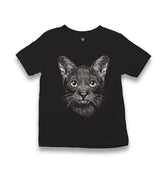 Cat Realistic Kid's Black T-shirt - Premium  from W.E.N.S. WIND - Just 5990! Shop now at W.E.N.S. WIND