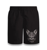 Cat Realistic Black Shorts - Premium  from W.E.N.S. WIND - Just 7990! Shop now at W.E.N.S. WIND