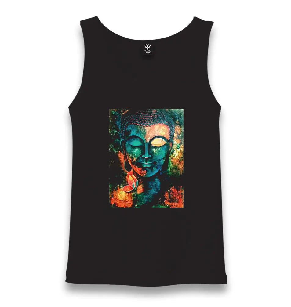 Buddha Unisex Black Tank Top - Premium  from W.E.N.S. WIND - Just 6490! Shop now at W.E.N.S. WIND
