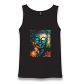 Buddha Unisex Black Tank Top - Premium  from W.E.N.S. WIND - Just 6490! Shop now at W.E.N.S. WIND