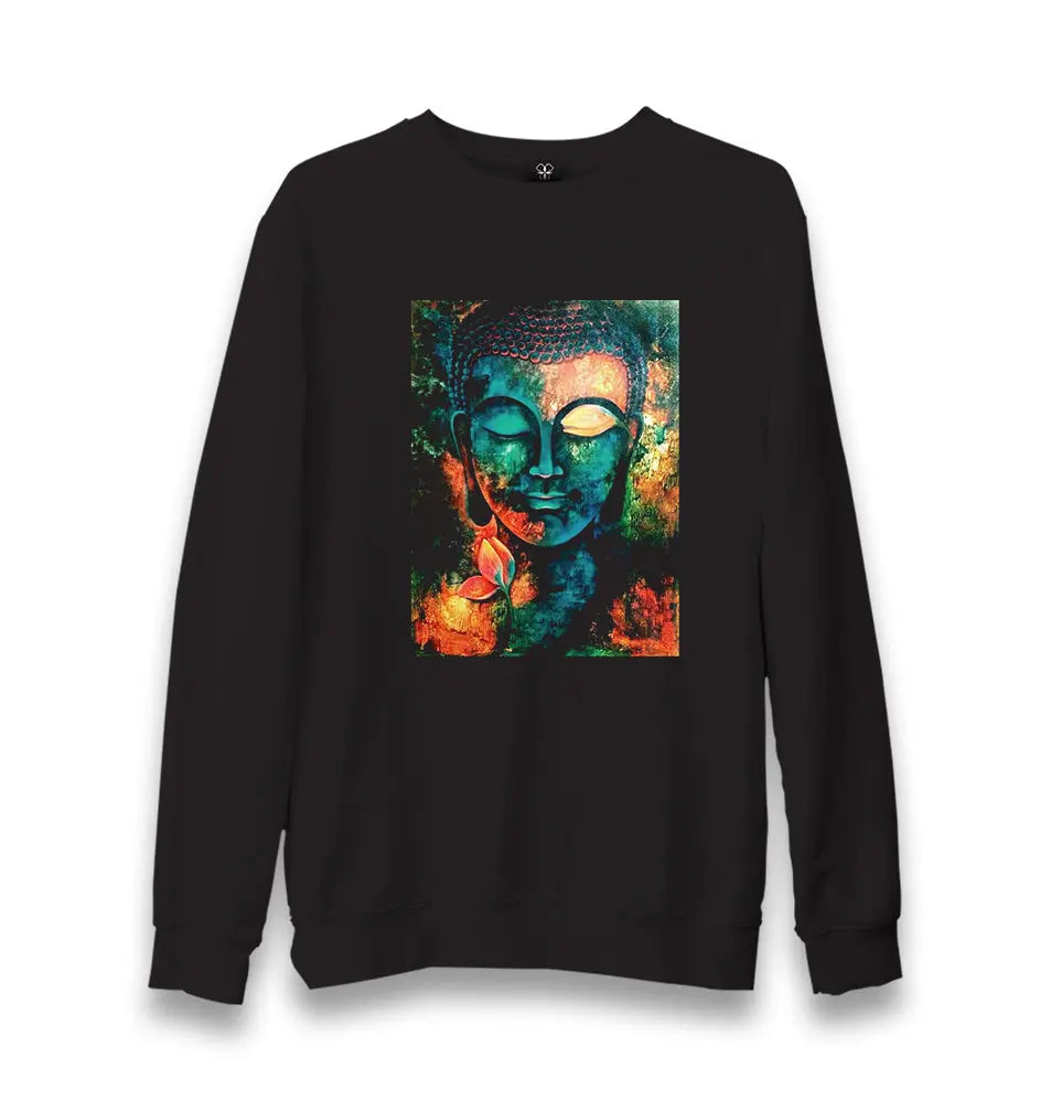 Buddha Unisex Black Sweatshirt - Premium  from W.E.N.S. WIND - Just 10990! Shop now at W.E.N.S. WIND