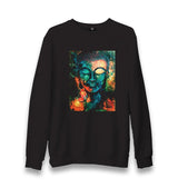 Buddha Unisex Black Sweatshirt - Premium  from W.E.N.S. WIND - Just 10990! Shop now at W.E.N.S. WIND