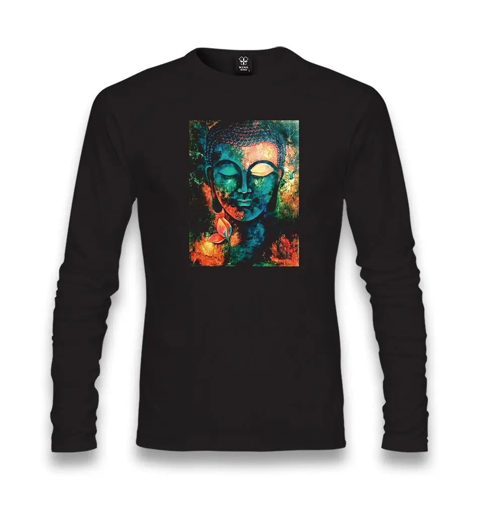 Buddha Unisex Black Longsleeve - Premium  from W.E.N.S. WIND - Just 7990! Shop now at W.E.N.S. WIND
