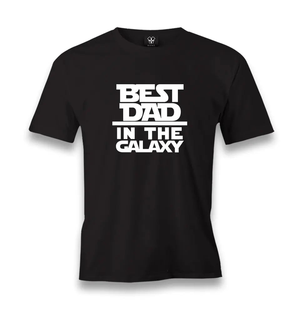 Best Dad In The Galaxy Men's Black Tshirt - Premium  from W.E.N.S. WIND - Just 6490! Shop now at W.E.N.S. WIND