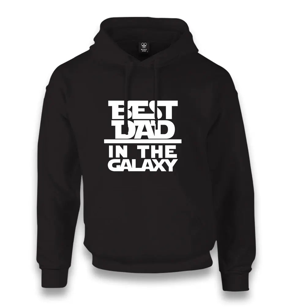 Best Dad In The Galaxy Unisex Black Hoodie - Premium  from W.E.N.S. WIND - Just 11990! Shop now at W.E.N.S. WIND