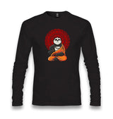 Panda Yoga Unisex Black Longsleeve - Premium  from W.E.N.S. WIND - Just 7990! Shop now at W.E.N.S. WIND