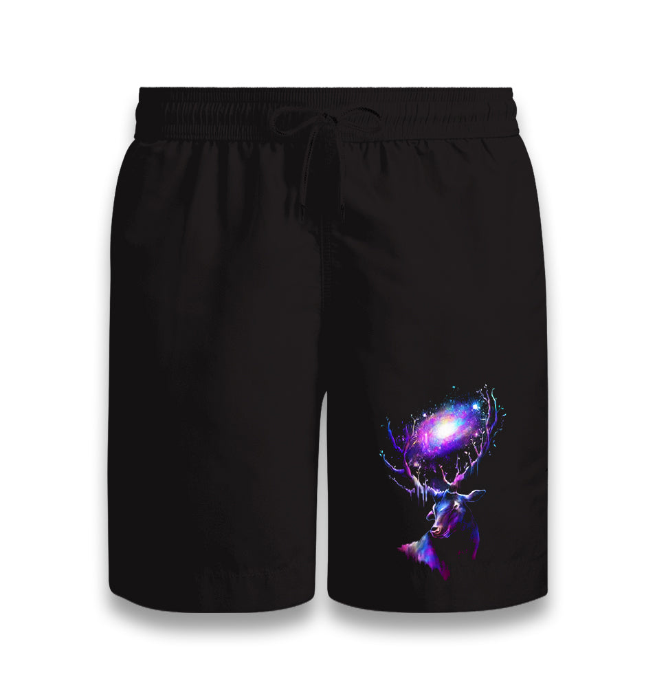 Dear Galaxy - Deer Black Shorts - Premium  from W.E.N.S. WIND - Just 7990! Shop now at W.E.N.S. WIND