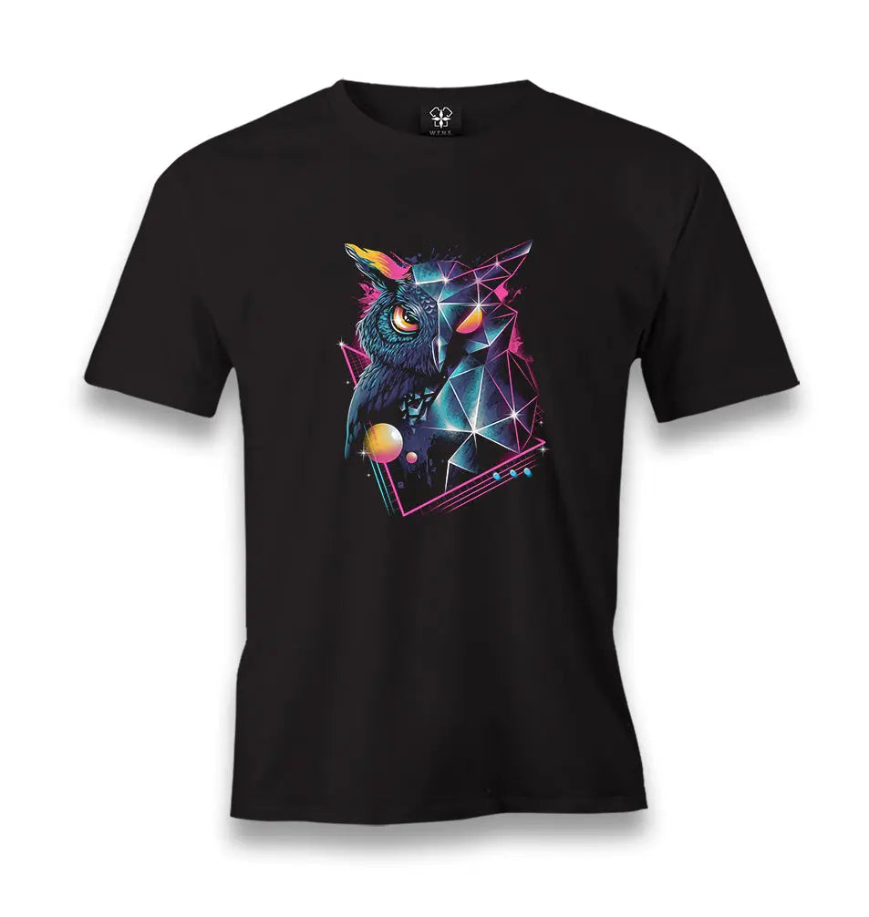 Full Turn - Owl Men's Black Tshirt - Premium  from W.E.N.S. WIND - Just 6490! Shop now at W.E.N.S. WIND