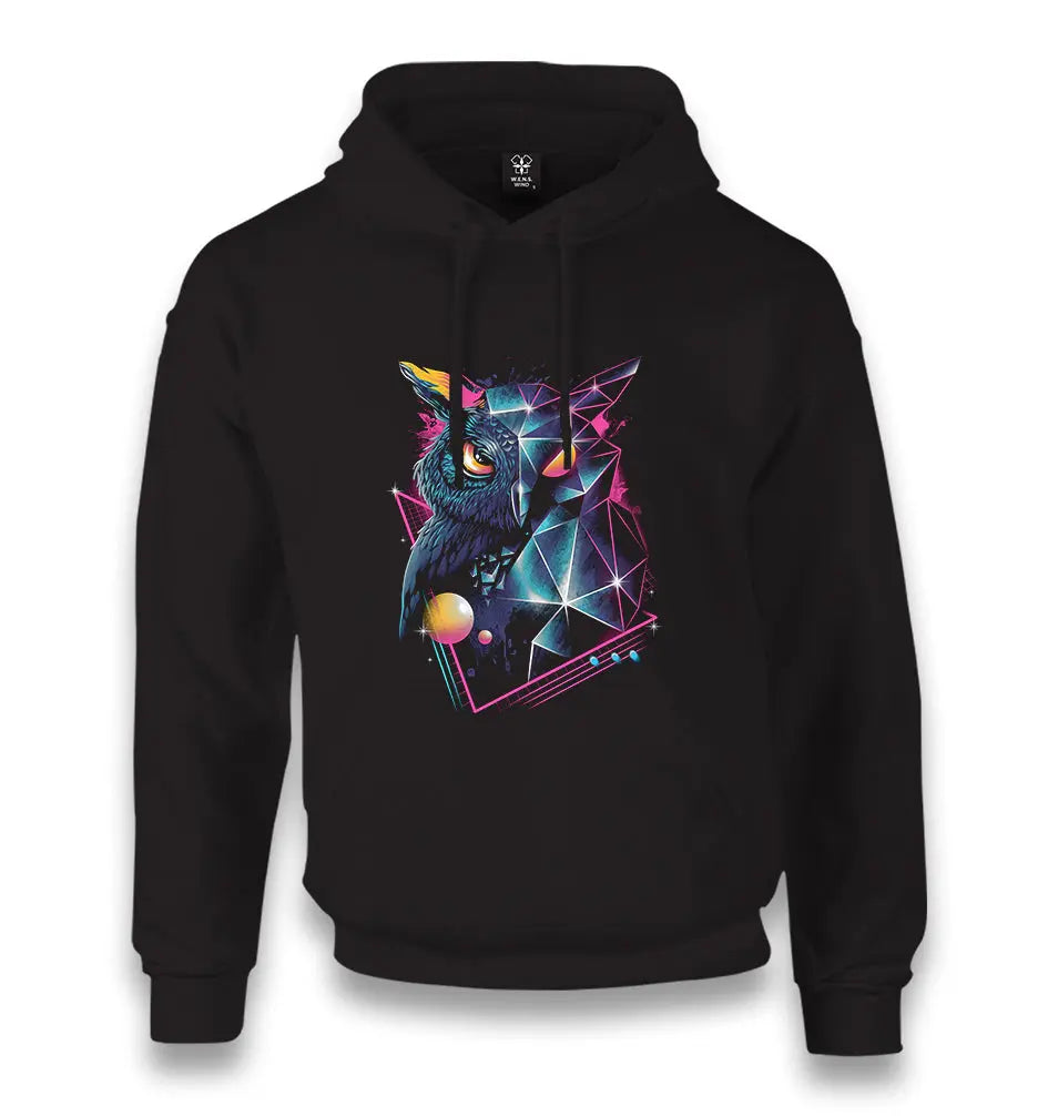 Full Turn - Owl Unisex Black Hoodie - Premium  from W.E.N.S. WIND - Just 11990! Shop now at W.E.N.S. WIND