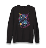 Full Turn - Owl Unisex Black Sweatshirt - Premium  from W.E.N.S. WIND - Just 10990! Shop now at W.E.N.S. WIND