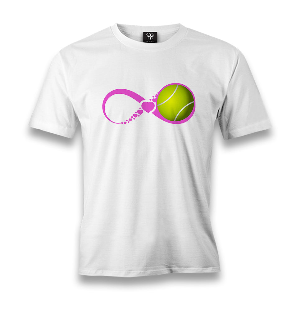 Tennis - Love Men's White Tshirt - Premium  from W.E.N.S. WIND - Just 6490! Shop now at W.E.N.S. WIND