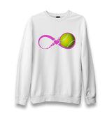 Tennis - Love Unisex White Sweatshirt - Premium  from W.E.N.S. WIND - Just 10990! Shop now at W.E.N.S. WIND