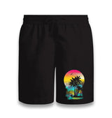 Palms And Birds - Summer Black Shorts - Premium  from W.E.N.S. WIND - Just 7990! Shop now at W.E.N.S. WIND