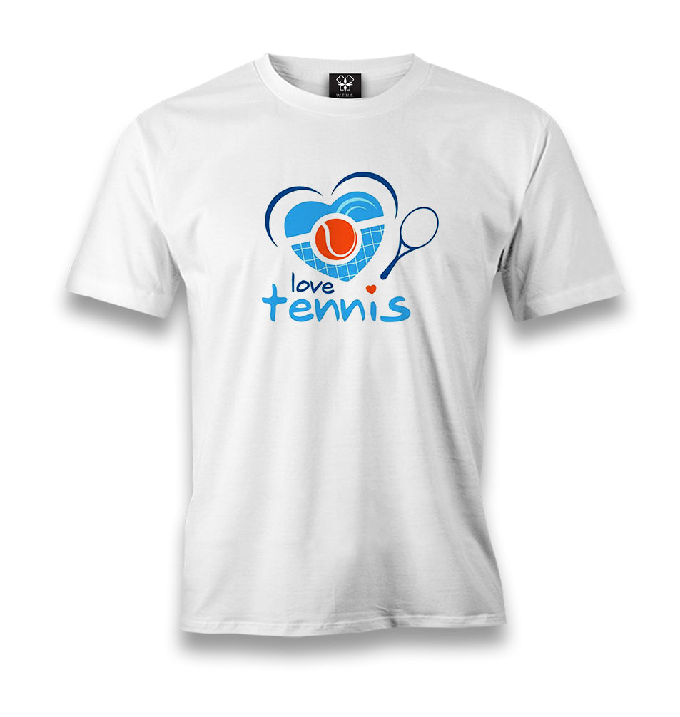 Tennis - Beat Men's White Tshirt - Premium  from W.E.N.S. WIND - Just 6490! Shop now at W.E.N.S. WIND
