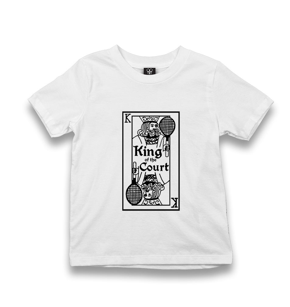 Tennis - Court King Kid's White Tshirt - Premium  from W.E.N.S. WIND - Just 5990! Shop now at W.E.N.S. WIND