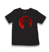 Red Moon - Wolf Kid's Black T-shirt - Premium  from W.E.N.S. WIND - Just 5990! Shop now at W.E.N.S. WIND