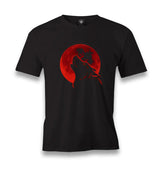 Red Moon - Wolf Men's Black Tshirt - Premium  from W.E.N.S. WIND - Just 6490! Shop now at W.E.N.S. WIND