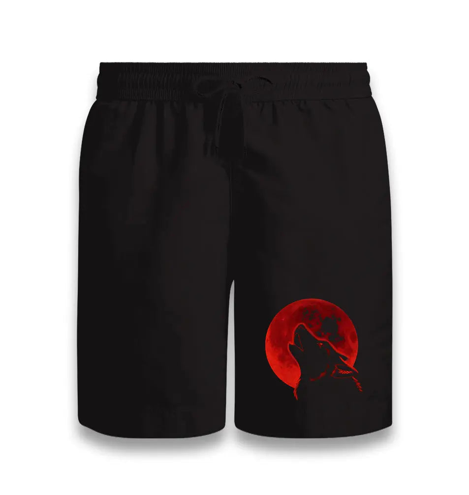 Red Moon - Wolf Black Shorts - Premium  from W.E.N.S. WIND - Just 7990! Shop now at W.E.N.S. WIND