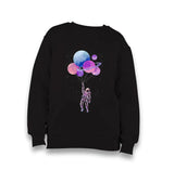 Flying With The Planets - Astronaut Kid's Black Sweatshirt - Premium  from W.E.N.S. WIND - Just 7990! Shop now at W.E.N.S. WIND