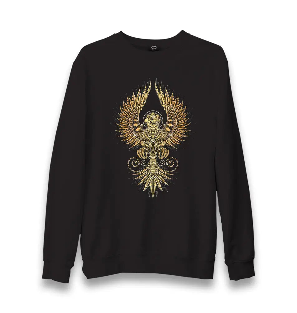 Best In Gold - Eagle Tattoo Unisex Black Sweatshirt - Premium  from W.E.N.S. WIND - Just 10990! Shop now at W.E.N.S. WIND