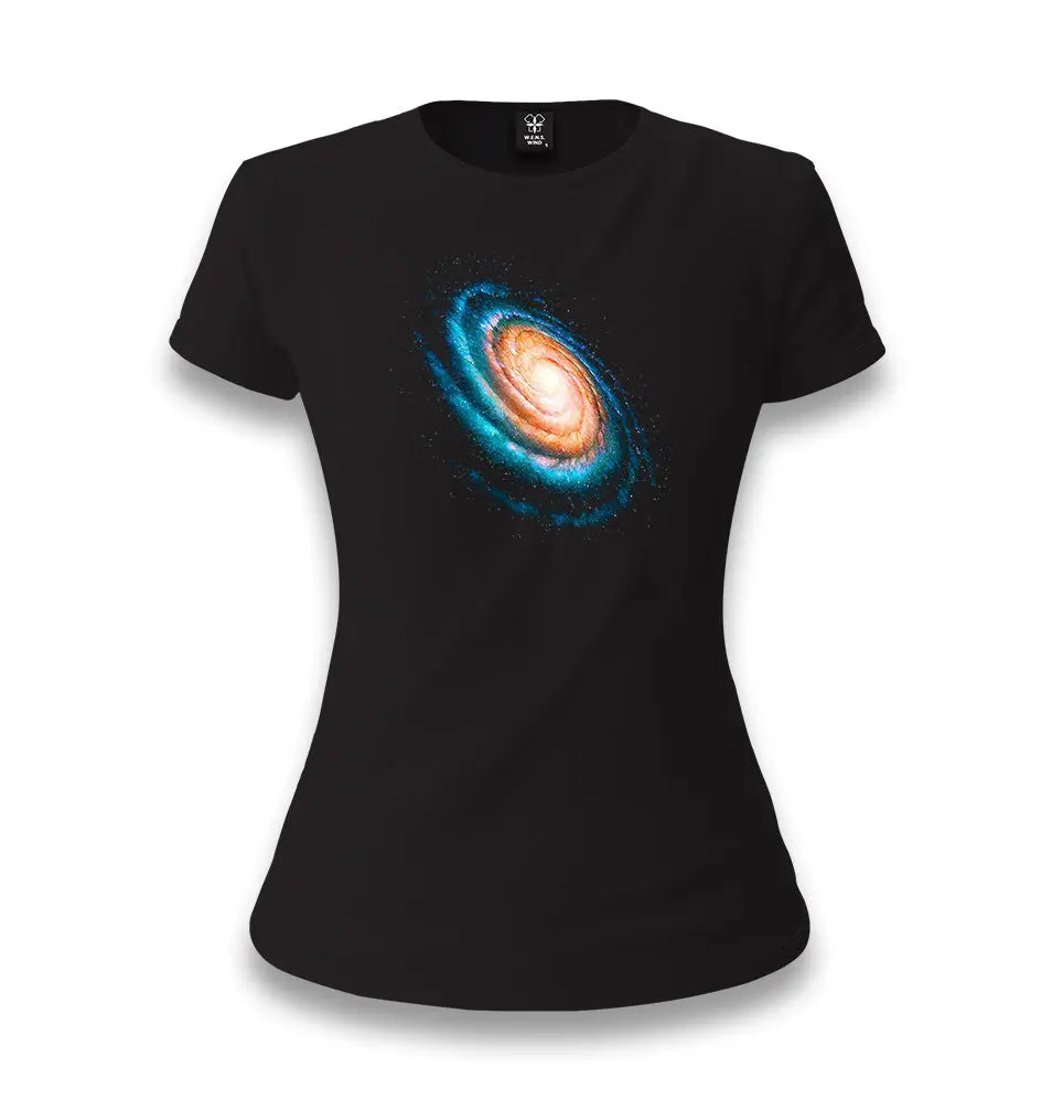Lost Galaxy Women's Black T-shirt - Premium  from W.E.N.S. WIND - Just 6490! Shop now at W.E.N.S. WIND