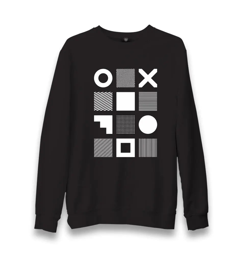 Black Parts - Shapes Unisex Black Sweatshirt - Premium  from W.E.N.S. WIND - Just 10990! Shop now at W.E.N.S. WIND