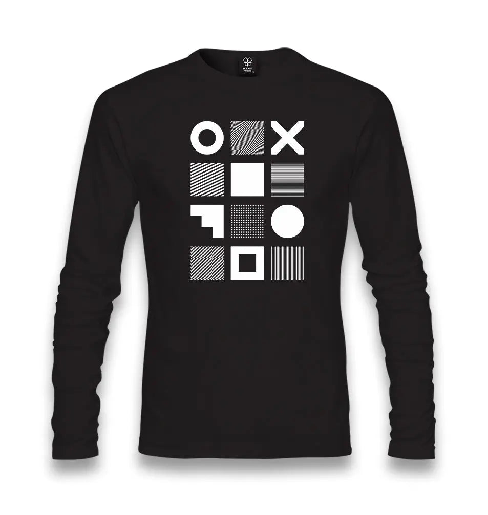 Black Parts - Shapes Unisex Black Longsleeve - Premium  from W.E.N.S. WIND - Just 7990! Shop now at W.E.N.S. WIND