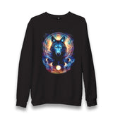 In The Sunset - Wolf Unisex Black Sweatshirt - Premium  from W.E.N.S. WIND - Just 10990! Shop now at W.E.N.S. WIND