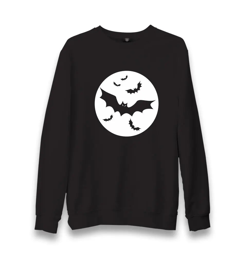 Bat And Mad Unisex Black Sweatshirt - Premium  from W.E.N.S. WIND - Just 10990! Shop now at W.E.N.S. WIND